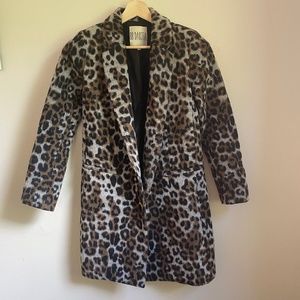 BB Dakota Leopard Pea Coat